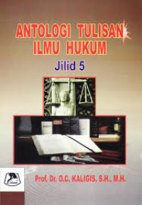 Image of Antologi Tulisan Ilmu Hukum Jilid 5