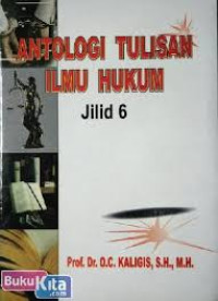 Image of Antologi Tulisan Ilmu Hukum Jilid 6