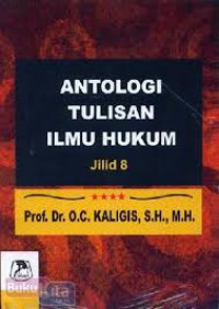 Image of Antologi Tulisan Ilmu Hukum Jilid 8