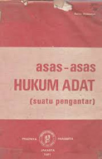 Image of Asas-asas Hukum Adat (Suatu Pengantar)