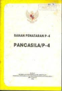 Image of Bahan Penataran p-4 Pancasila/ p-4