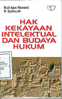 Image of Hak Kekayaan Intelektual Dan Budaya Hukum