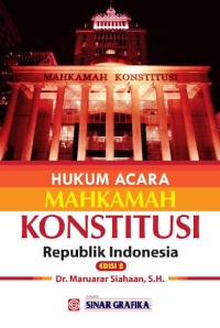 Image of Hukum Acara mahkamah Konstitusi Republik Indonesia
