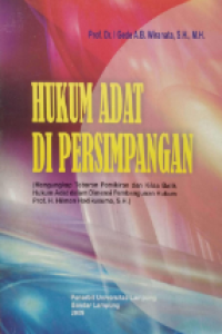 Image of Hukum adat di persimpangan