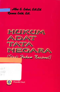 Image of HUKUM ADAT TATA NEGARA (Studi Hukum Nasional)