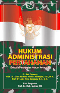 Image of Hukum Adminsitrasi Pertanahan : Sebuah Pendekatan Normatif)