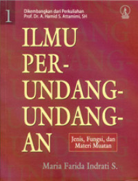 Image of Ilmu Perundang-undangan : jenis, fungsi, dan materi muatan