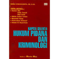 Image of Kapita Selekta Hukum Pidana Dan Kriminologi