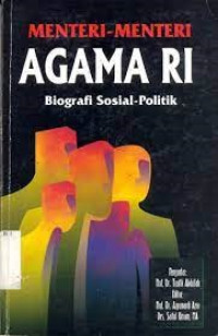 Image of Menteri-Menteri Agama RI : biografi sosial- politik