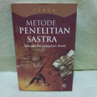 Image of Metode Peneltian Sastra