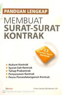 Image of Panduan Lengkap Membuat Surat-Surat Kontrak