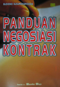 Image of Panduan Negosiasi Kontrak
