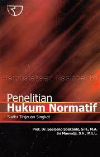 Image of Penelitian Hukum Normatif Sautu Tinjauan Singkat