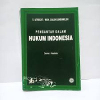 Image of Pengantar Dalam Hukum Indonesia
