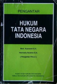 Image of Pengantar Hukum Tata Negara Indonesia