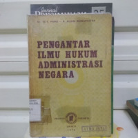 Image of Pengantar Ilmu Hukum administrasi negara
