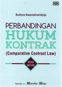Image of Perbandingan Hukum Kontrak (Conparative Contract Law)