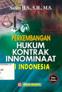 Image of Perkembangan hukum kontrak innominaat di Indonesia