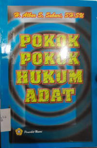 Image of Pokok Pokok Hukum Adat