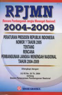 Image of RPJMN (Rencana Pembangunan Jangka Menengah Nasional) 2004-2009