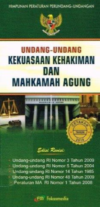Image of Undang-Undang Kekuasaan Kehakiman dan Mahkamah Agung