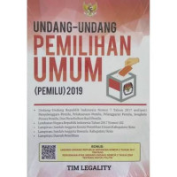 Image of Undang- Undang Pemilihan Umum (pemilu) 2019