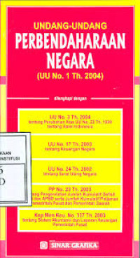 Image of Undang-Undang Perbendaharaan Negara (UU No. 1 Tahun 2004)