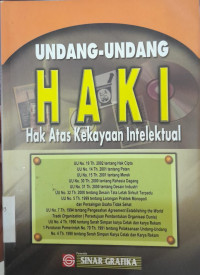 Image of Undnag-Undang HAKI ( Hak Atas Kekayaan Intelektual)