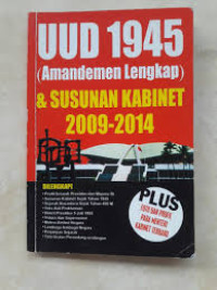 Image of UUD 1945 (Amandemen Lengkap) & Susunan Kabinet 2009-2014